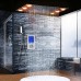 hm Digital Thermostatic Shower set Controller Touch Control Panel Modern Luxury European Style SUS304 Rainfall Bathroom LedCeiling - B075L7KYRB
